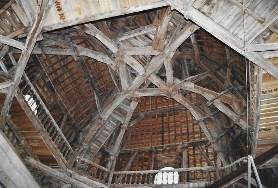 Charpente du dôme, août 1999, ©Ph.Cachau