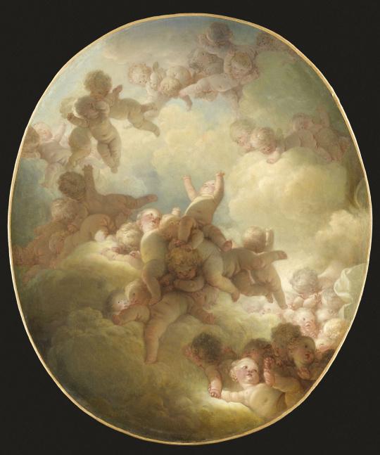 Jean-Honoré Fragonard, Essaim d'amours, 1767, Louvre