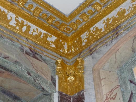 Détail du décor de la salle à manger d'Asnières (cl. Ph. Cachau)