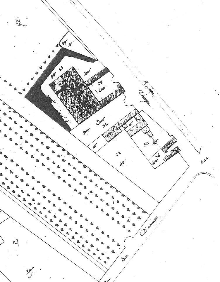 Les haras d'Asnières en 1769, Archives Nationales, détail