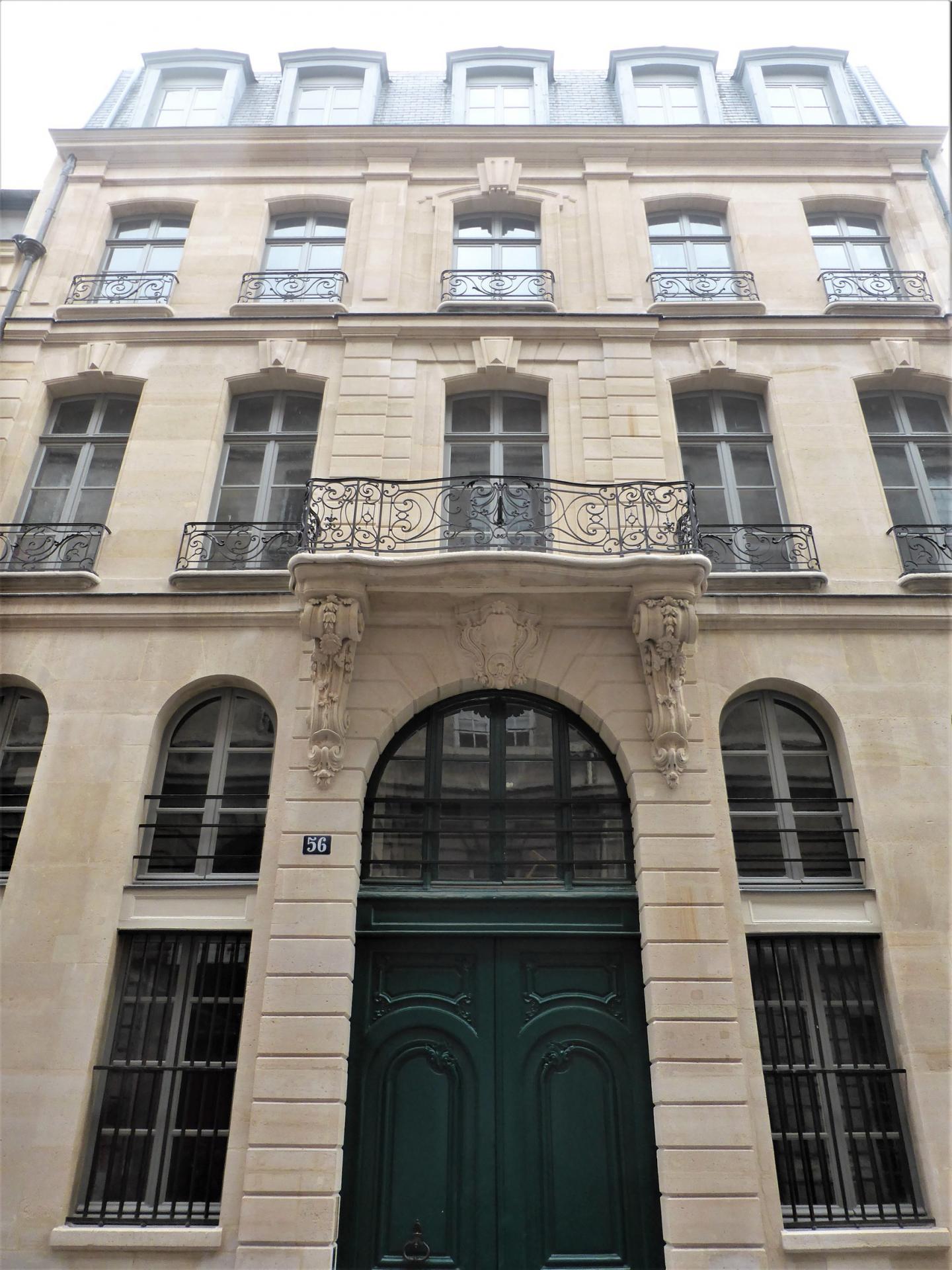 Mansart de Sagonne, maison Clautrier, 56 rue des Francs-Bourgeois, 1752, cl. Ph. Cachau