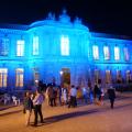 Le château mis en lumière, version bleue