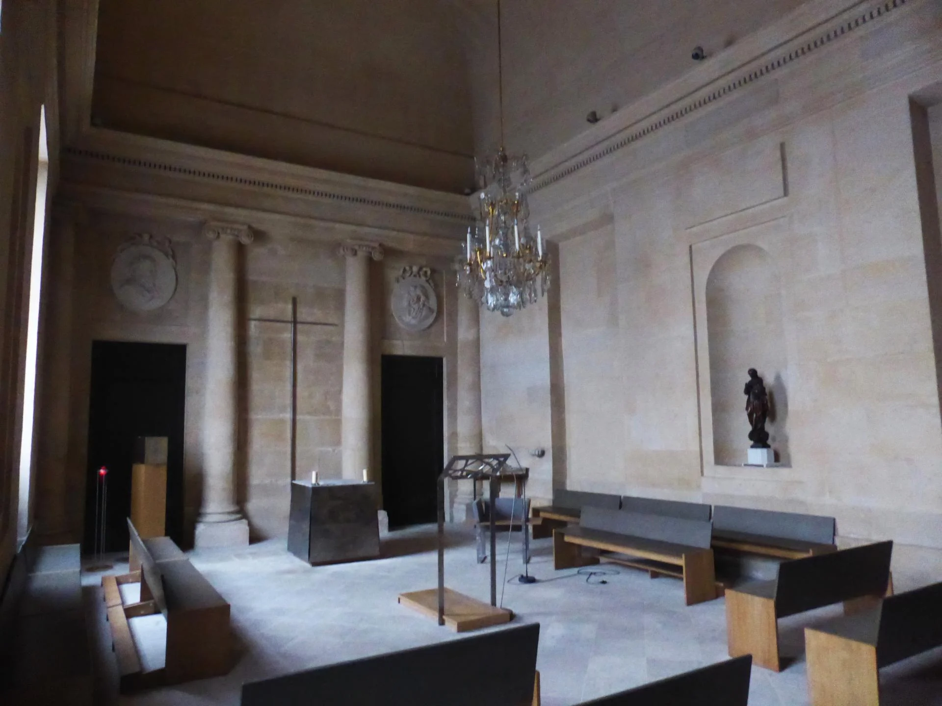 Le choeur de la chapelle depuis 2011-12, état Frédéric Didier, agence 2BDM, cl. Ph. Cachau