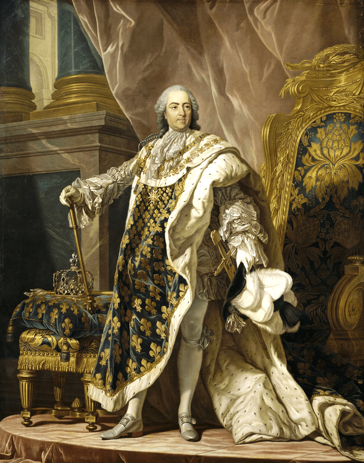 Louis-Michel Vanloo, Louis XV, vers 1761, Versailles